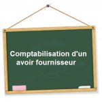comptabilisation avoir fournisseur