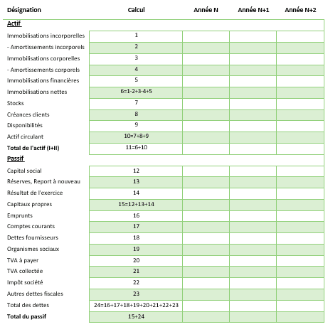 modele de bilan previsionnel