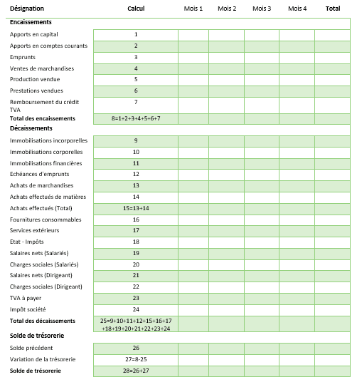 modele de budget de tresorerie previsionnel