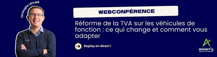 Réforme de la TVA sur les véhicules de société