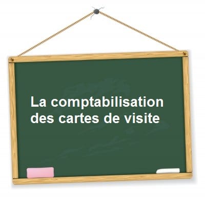 comptabilisation cartes de visite